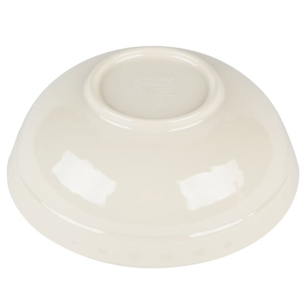 A smoke melamine bowl with a white background.