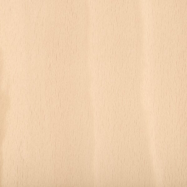 A close up of a Lancaster Table & Seating natural wood bar stool seat.