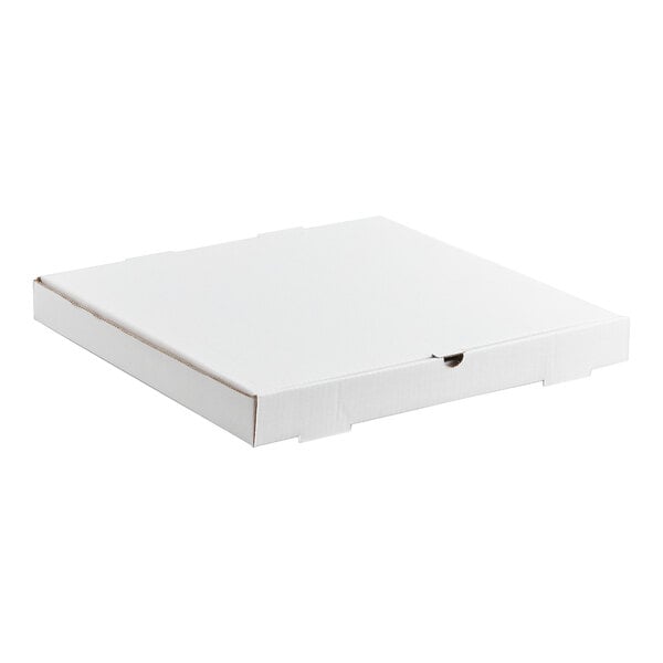 Choice 18" x 18" x 2" White Customizable Corrugated Plain Pizza Box - 50/Bundle