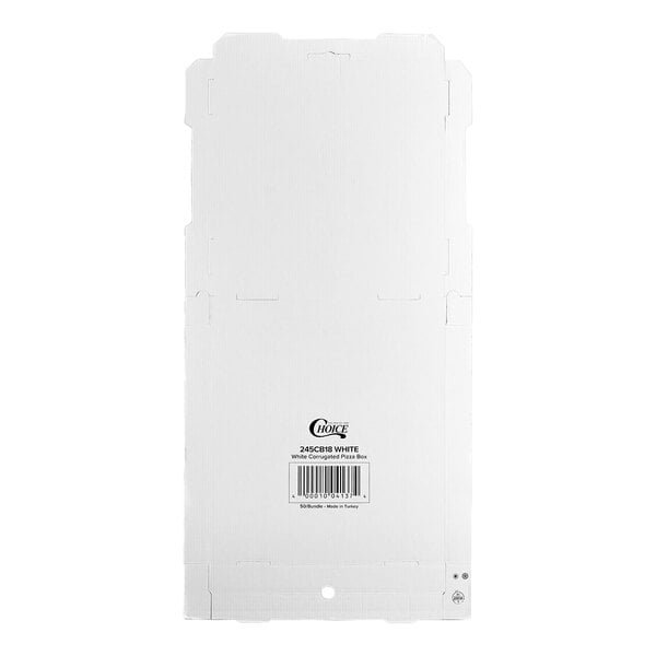 Choice 18" x 18" x 2" White Customizable Corrugated Plain Pizza Box - 50/Bundle