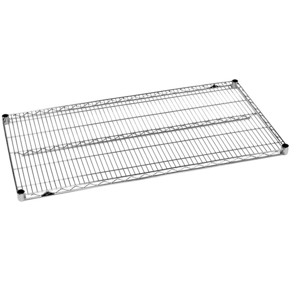 A Metro Super Erecta chrome wire shelving unit.