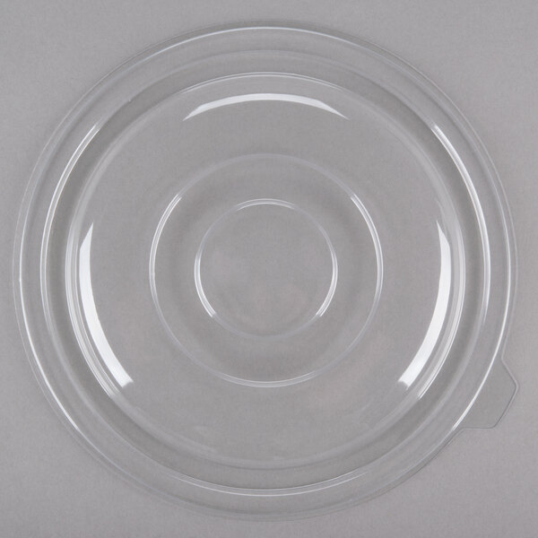 A clear plastic Fineline bowl lid.
