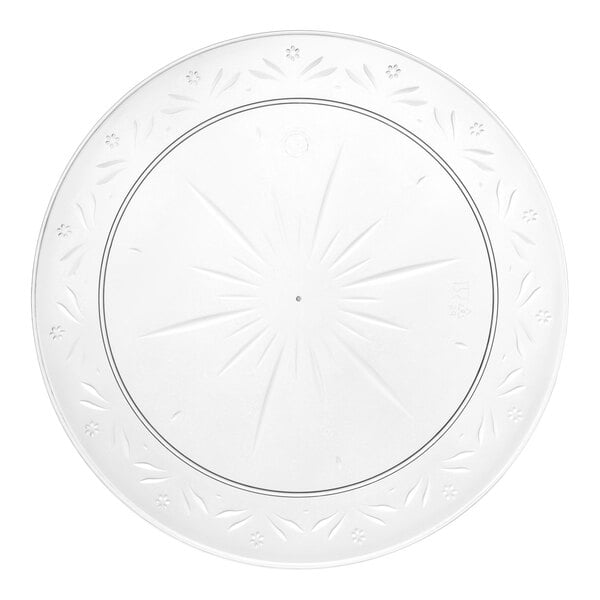 Choice 7" Clear Plastic Plate - 20/Sample