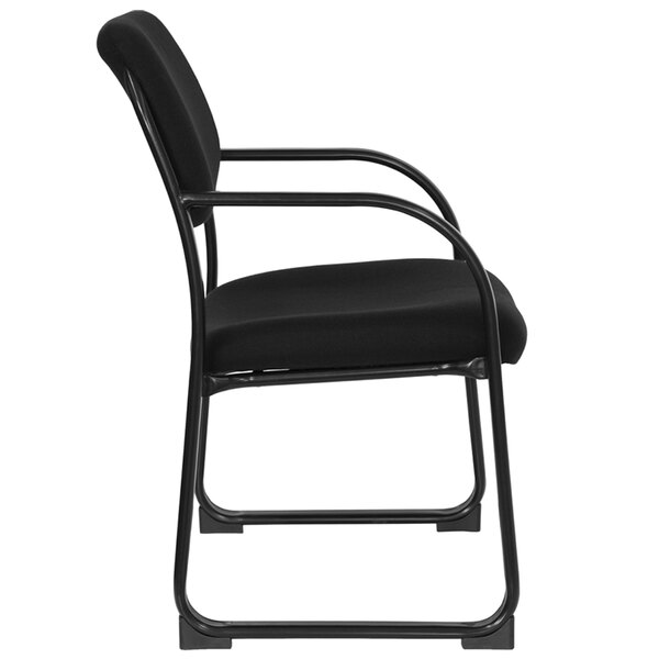 Flash Furniture BT-508-BK-GG Black Fabric Executive Side Chair with ...