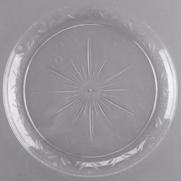 Clear deals plastic plates