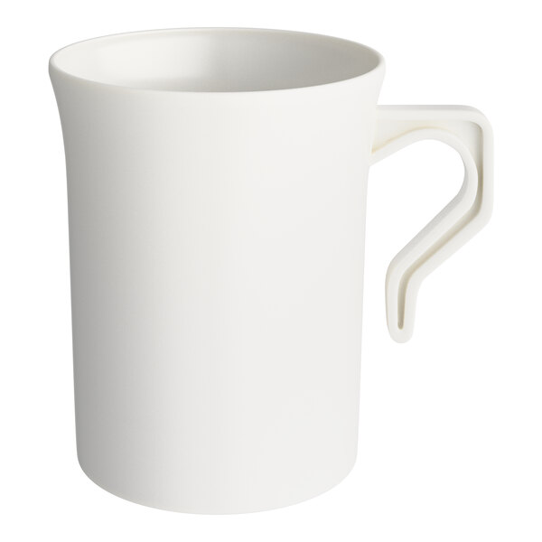 Visions 8 oz. Bone / Ivory Plastic Coffee Mug - 192/Case