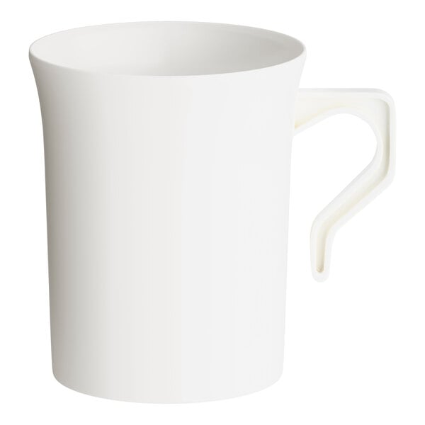 Visions 8 oz. Bone / Ivory Plastic Coffee Mug - 192/Case
