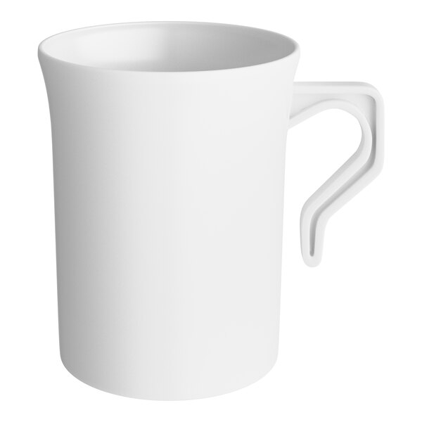 Visions 8 oz. White Plastic Coffee Mug - 192/Case
