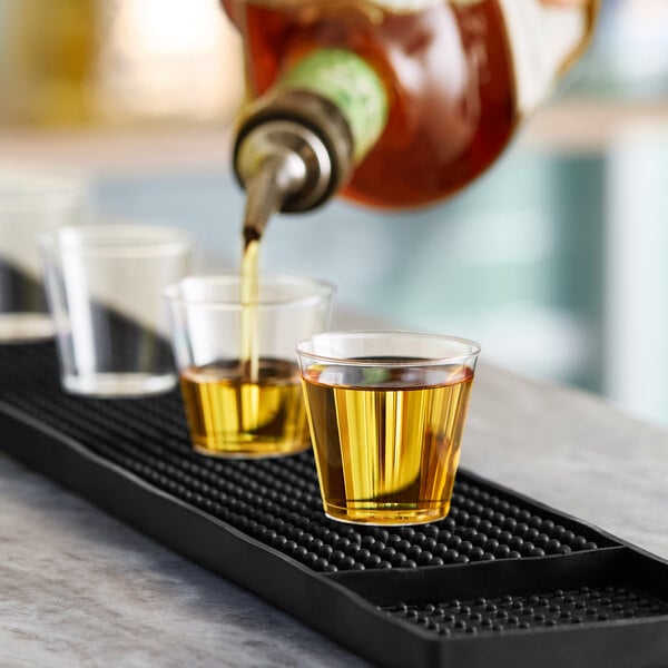 Choice 1 oz. Clear Plastic Shot Glass - 50/Pack