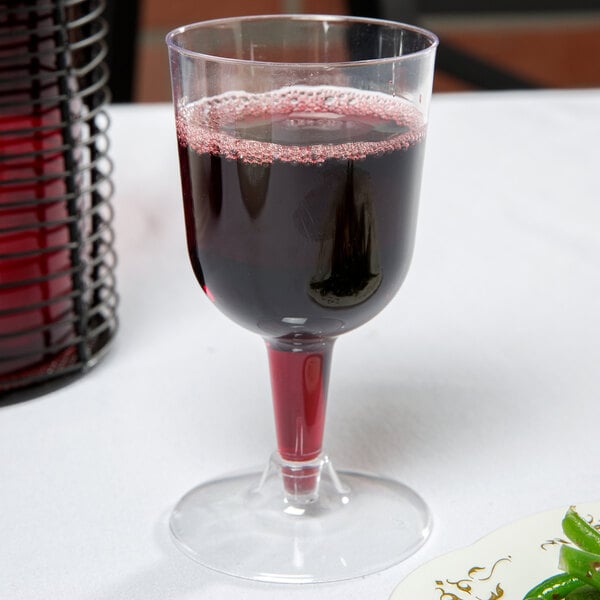 elegant disposable wine glasses
