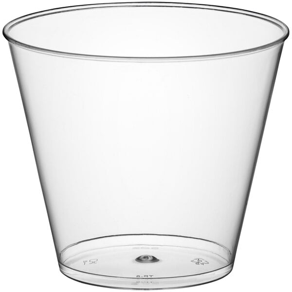 9 Oz Translucent Plastic Cups Disposable Drinkware for Parties & Events 