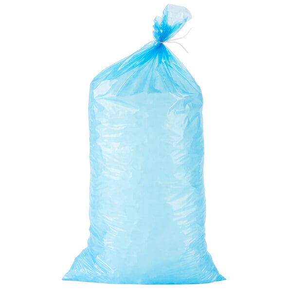 100 x Plastic Carry Bags Small - Medium With Die Cut Handle - LDPE - Glossy  Blue