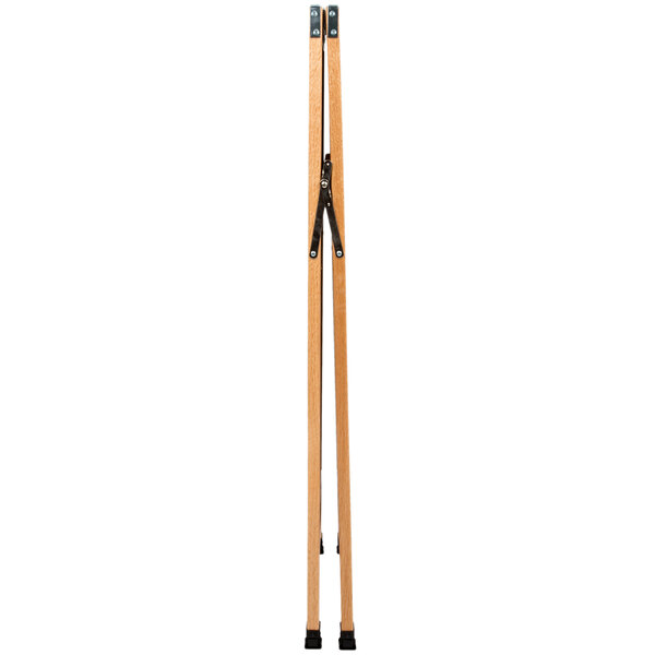 An oak A-Frame sign board with white marker board inserts.