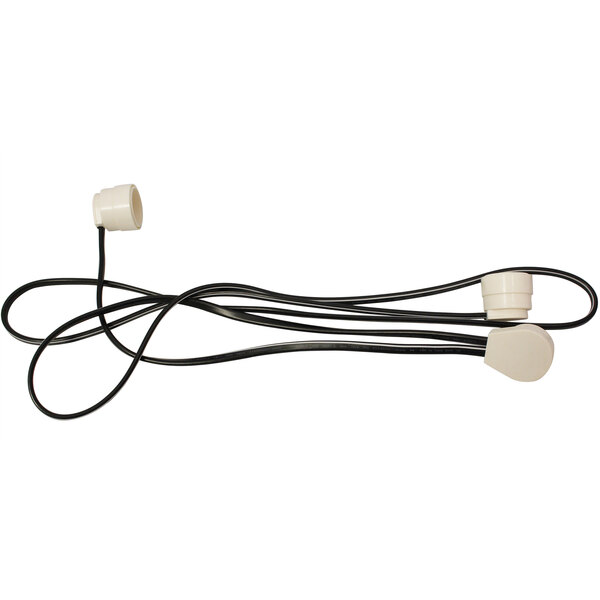 A black and white Turbo Air cord with a white plug.