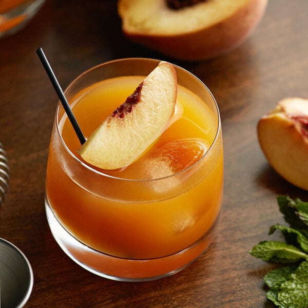 Monin Peach Puree 1 Liter Webstaurantstore