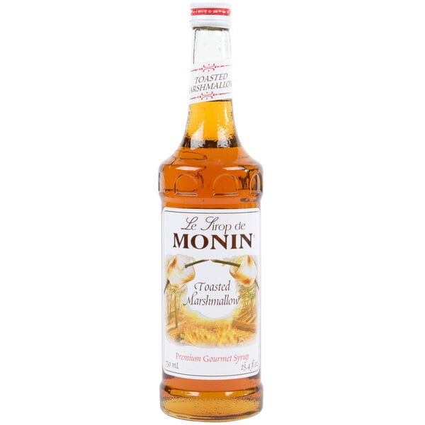 Monin 750 mL Premium Toasted Marshmallow Flavoring Syrup