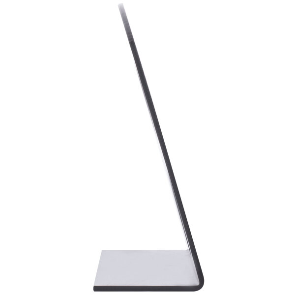 A black rectangular plastic single serve coffee pod holder with 6 slots.