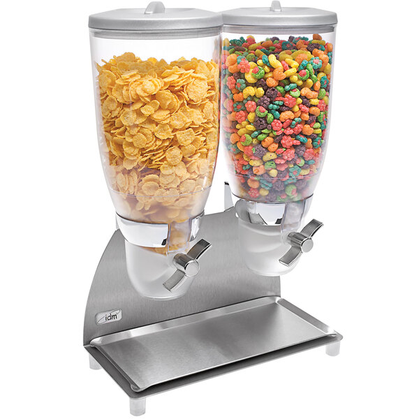 Cal-Mil 3511-2-55 Stainless Steel Turn and Serve 2 Cylinder Cereal ...