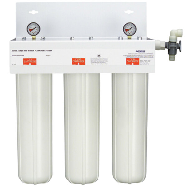 Three Everpure water filters.