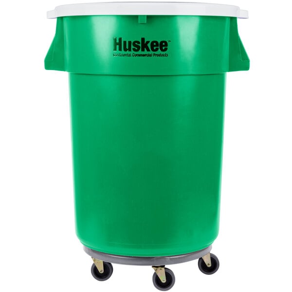 rolling trash bin