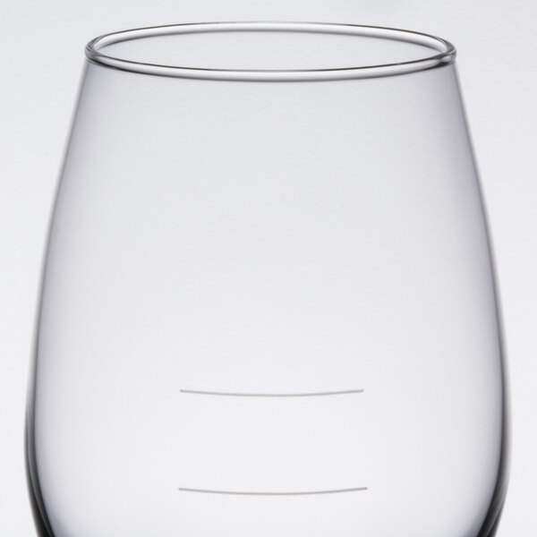 Libbey 75531178N Vina 17 oz. Tall Wine Glass with Pour Lines 12/Case