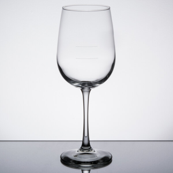 Libbey 7510-1178N Vina 16 oz. Tall Wine Glass with Pour Lines - 12/Case