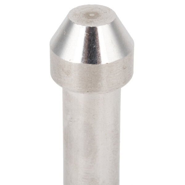 Two stainless steel Avantco lock pins with metal caps.