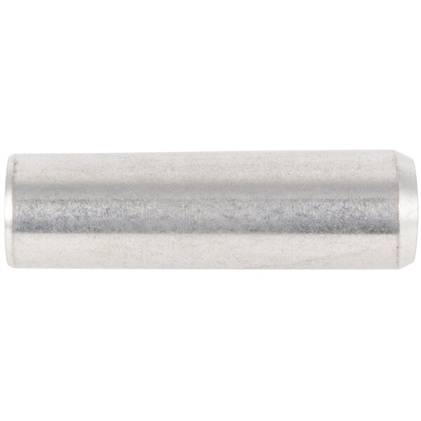 A close-up of a stainless steel locking pin for an Avantco mixer.