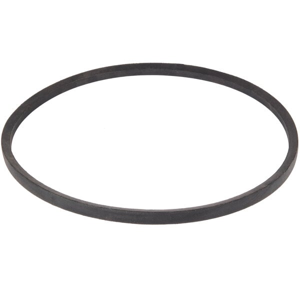 A black rubber belt for an Avantco mixer.