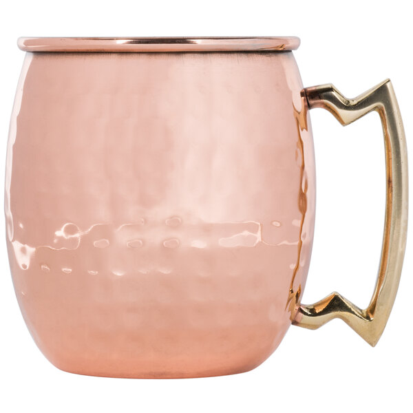 No Lining 100/% Pure Hammered Copper Set of 4 with One Shot Glass Melange 16 Oz Copper Classic Mug for Moscow Mules Heavy Gauge Includes Free Recipe Card 712166789865