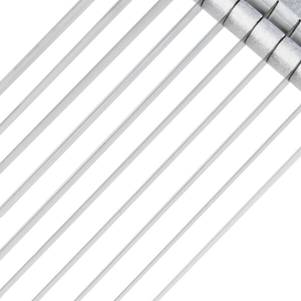 A close-up of a metal bar.