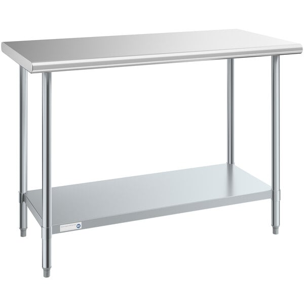 Stainless Steel Table NSF Workstation 24 x 30 Silver Stainless Steel  Table Heavy Duty Prep Worktable Metal Work Table