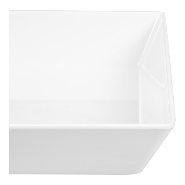 American Metalcraft Endurance 64 oz. White Square Shallow Melamine Serving Bowl