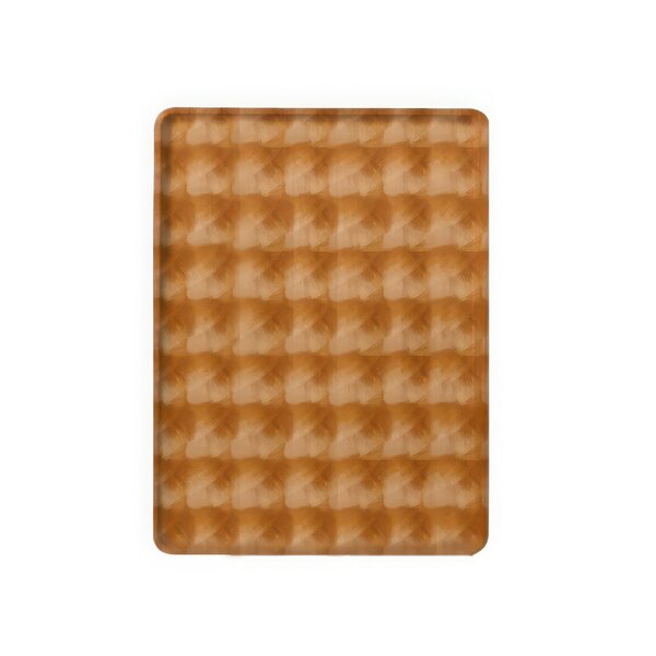 A rectangular brown Cambro dietary tray with a basketweave pattern.