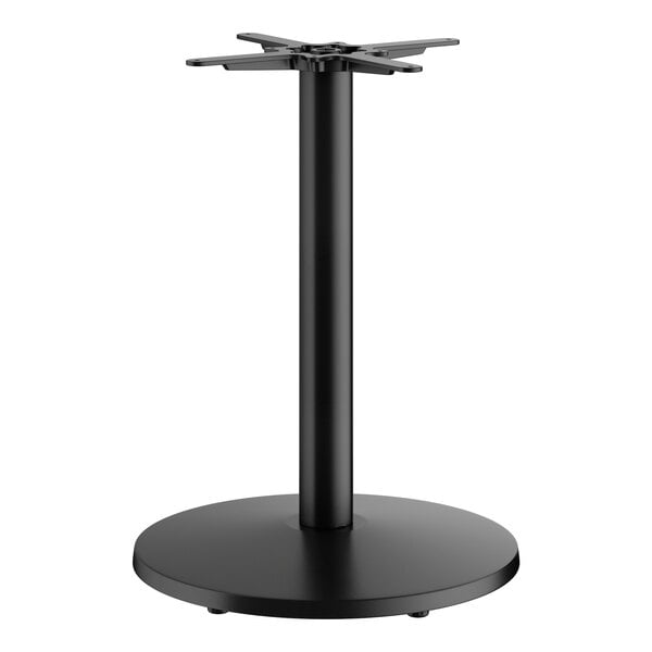 FLAT Tech UR22 22" Round Black Self-Stabilizing Cast Iron Table Base