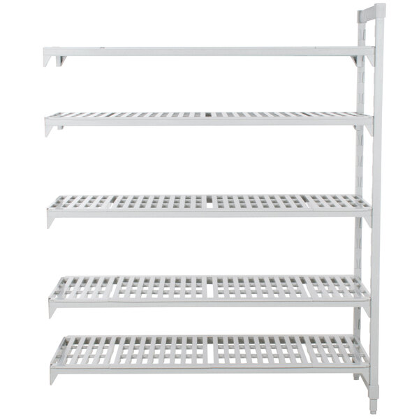 A white Camshelving® Premium Add On unit with shelves.