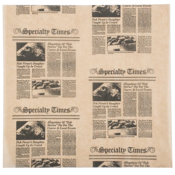 Sports Events 100 America Newsprint Paper Deli Sandwich Wraps 12 x 12 Party Cafe Themed Favors 