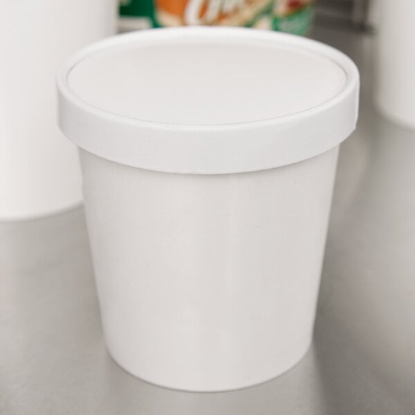Custom White Plastic Cups & Containers - Frozen Solutions