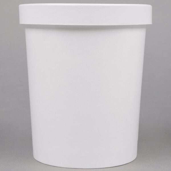 Choice 1 Pint White Paper Double-Wall Frozen Yogurt / Food Cup