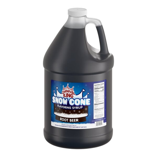 Carnival King 1 Gallon Root Beer Snow Cone Syrup