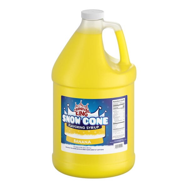 Carnival King 1 Gallon Banana Snow Cone Syrup