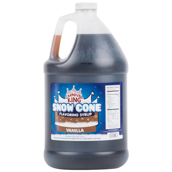 Carnival King 1 Gallon Vanilla Snow Cone Syrup