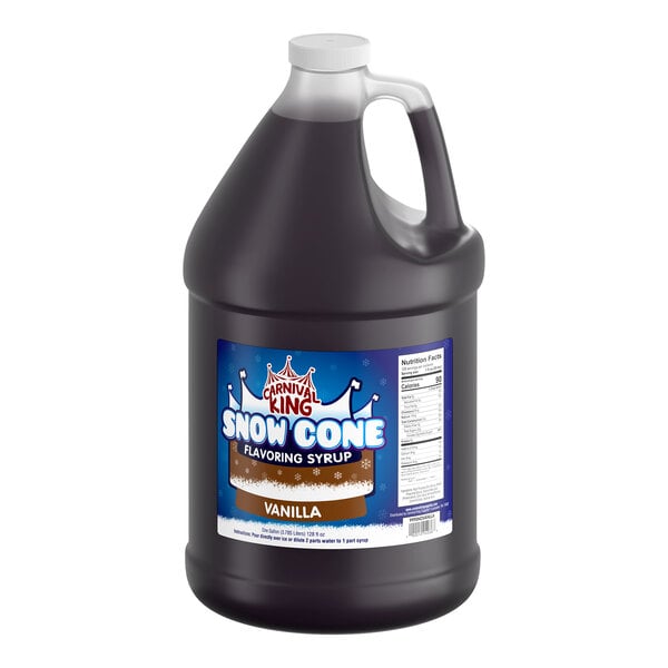 Carnival King 1 Gallon Vanilla Snow Cone Syrup
