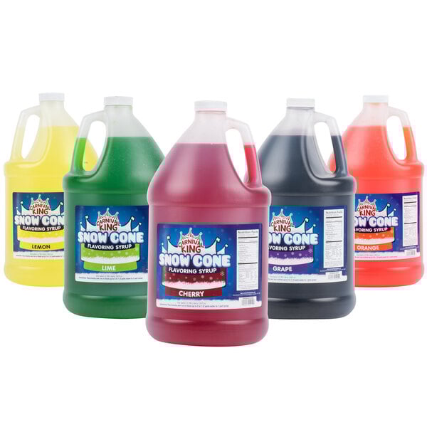 Carnival King 1 Gallon Bubble Gum Snow Cone Syrup