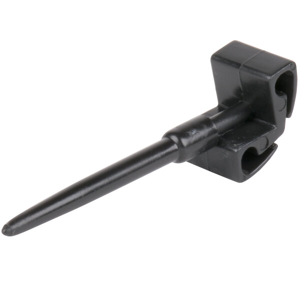 An American Metalcraft mini chalk card pick with a black plastic clip and metal tip.