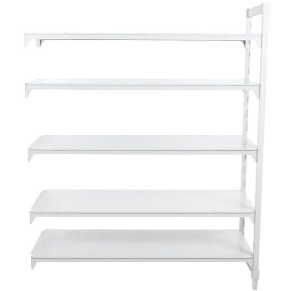 Cambro CPA247284S5PKG camshelving® Premium 5 Shelf Solid Add On Unit - 24" x 72" x 84"