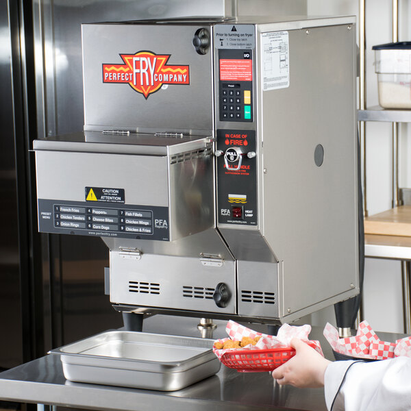 Perfect Fry PFA720 Fully Automatic Ventless Countertop Deep Fryer 7.6 kW