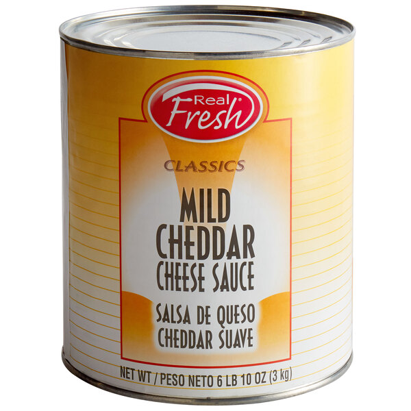 Real Fresh Mild Cheddar Nacho Cheese Sauce 10 Can 6 Case