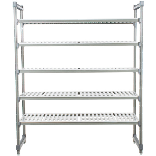 Cambro ESU213672V5580 Camshelving® Elements Vented 5 Shelf Stationary Starter Unit - 21" x 36" x 72"