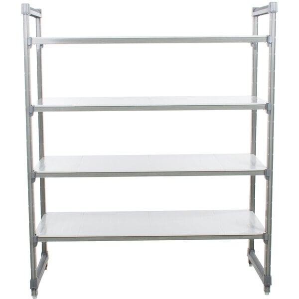 Cambro ESU187272S4580 Camshelving® Elements Solid 4-Shelf Stationary Starter Unit - 18" x 72" x 72"